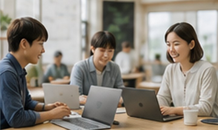 子どもたちがPCで学ぶDX支援